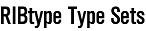 ribtype type sets