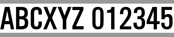 U78 3/4" RIBtype Style Sample